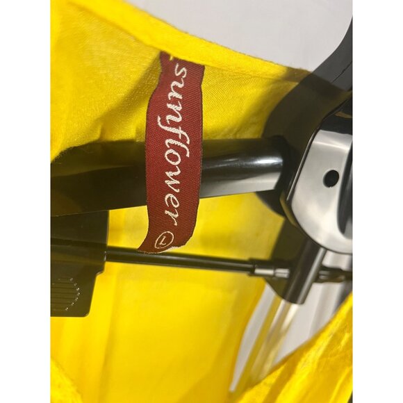 Sunflower Women’s Yellow Ombre Tank Dress Size L Lace Straps Floral Detail - Picture 2 of 3